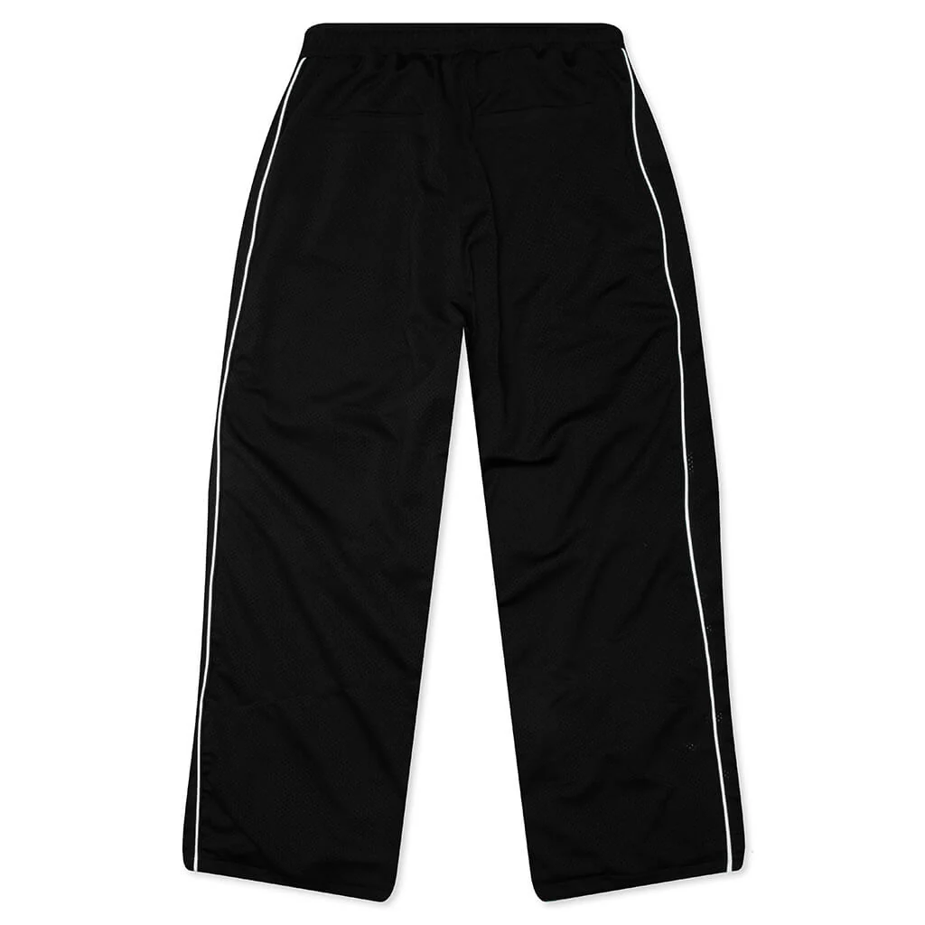 Rhude Mesh Piping Parachute Track Pant - Black/White - Image 2
