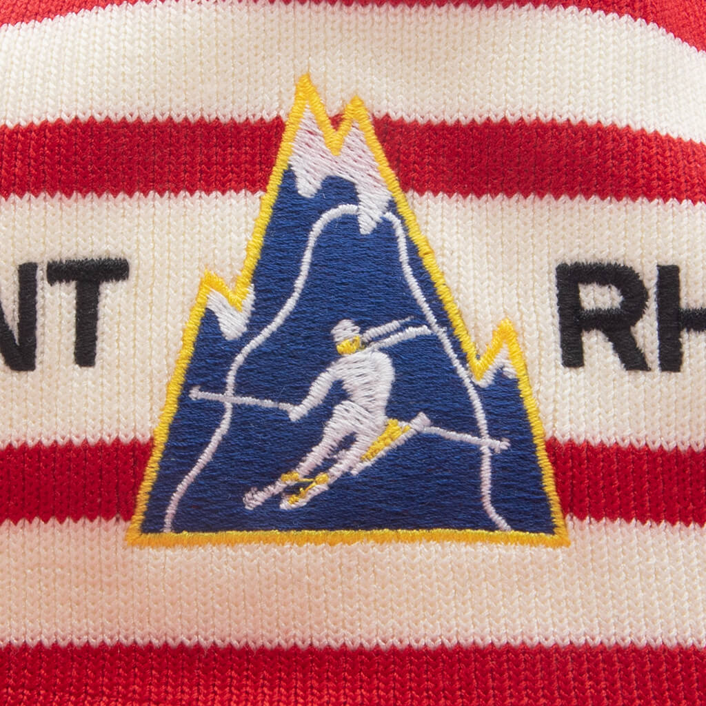 Mont Striped Structure Hat - Red/Off White - Image 2