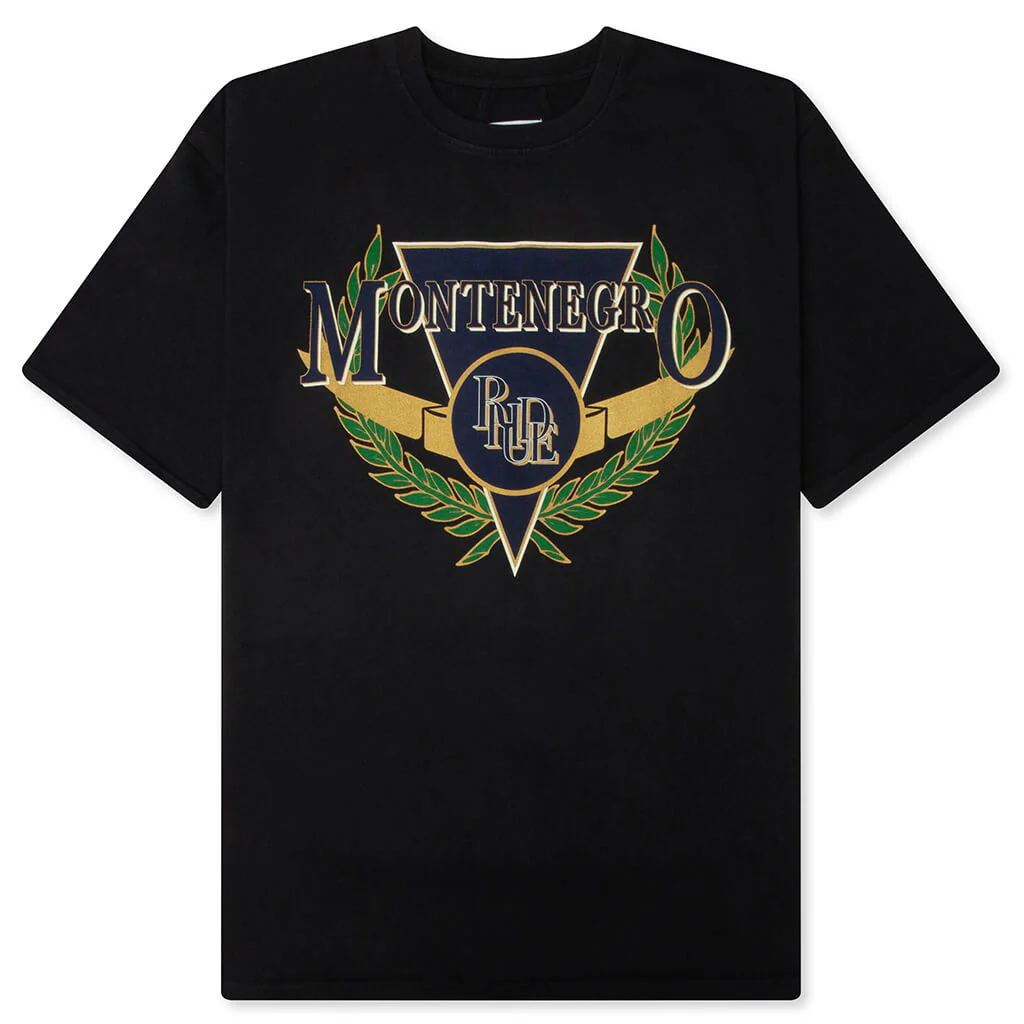 Montenegro Regatta Tee - Vintage Black/Navy/Green