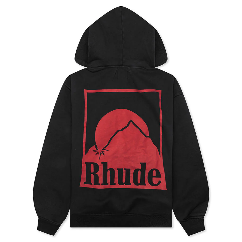 Moonlight Badge Full-Zip Hoodie - Vintage Black - Image 2