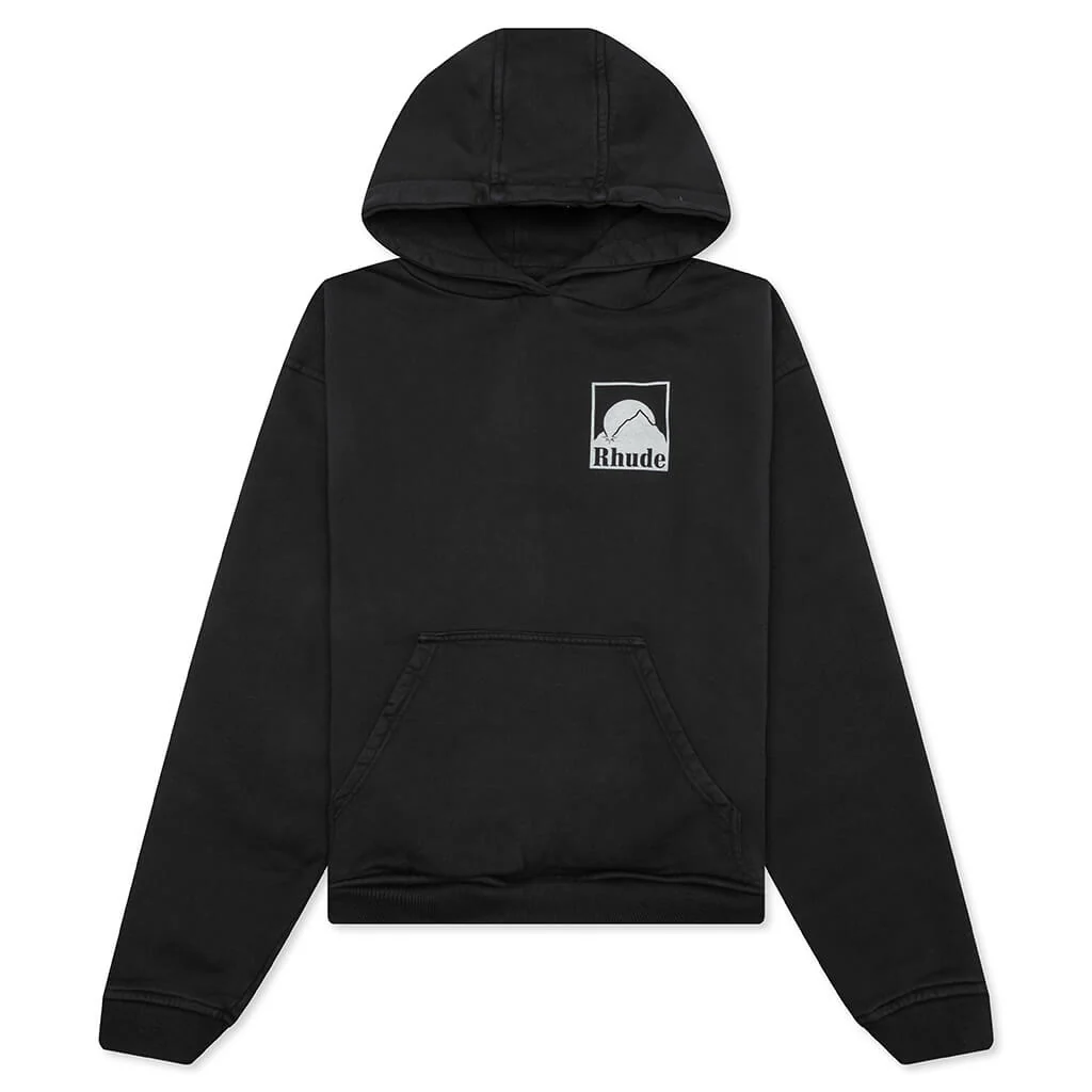 Moonlight Badge Hoodie - Vintage Black