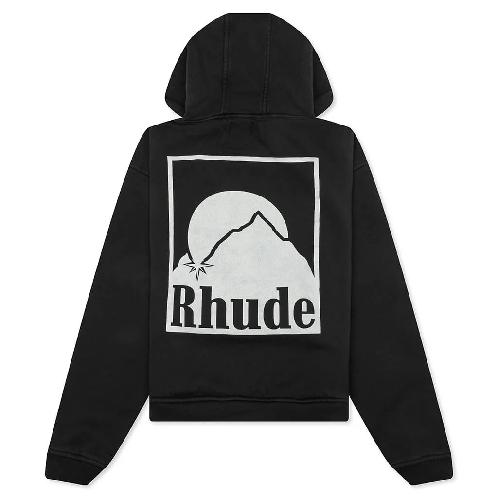 Moonlight Badge Hoodie - Vintage Black - Image 2