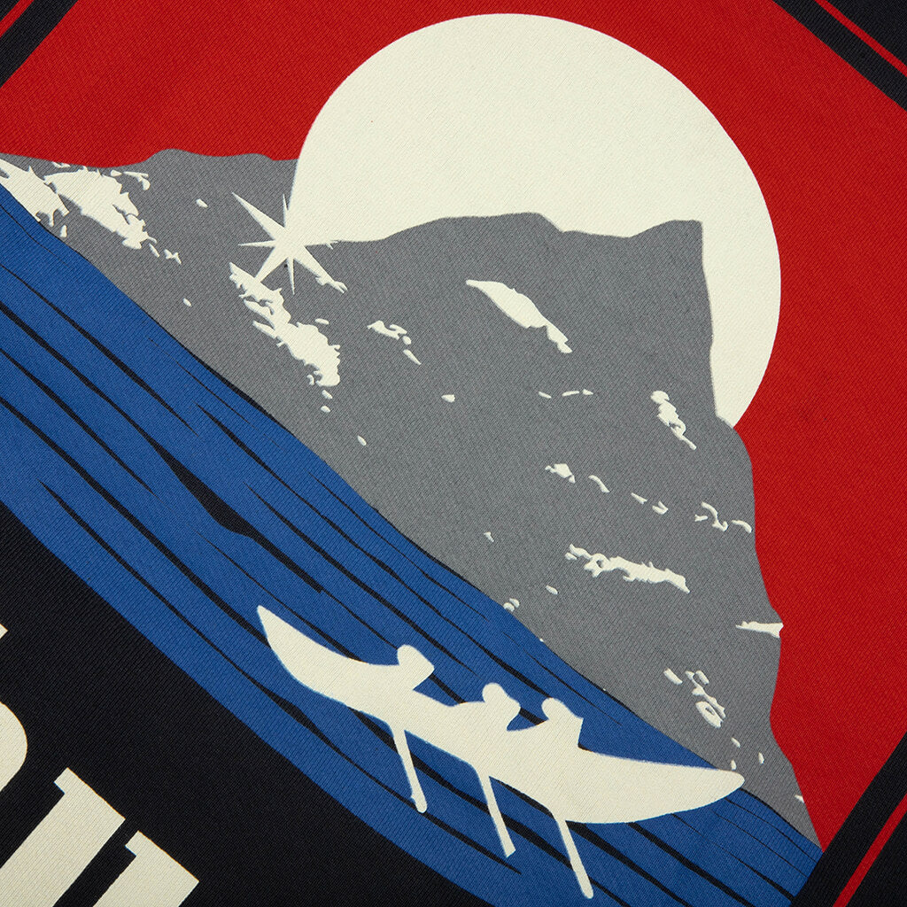 Moonlight Regatta Hoodie - Vintage Black/Red/Blue - Image 5
