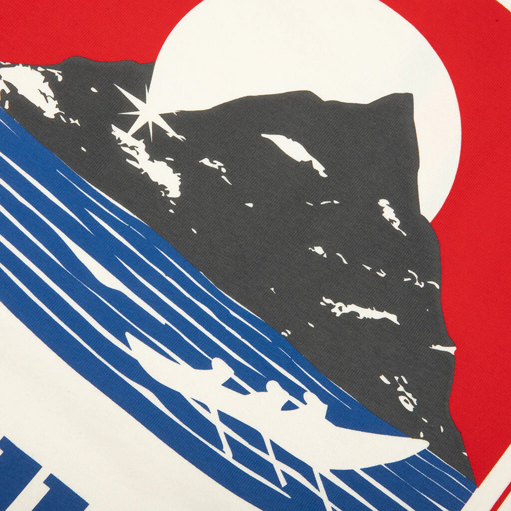 Moonlight Regatta Tee - Vintage White/Red/Blue - Image 4
