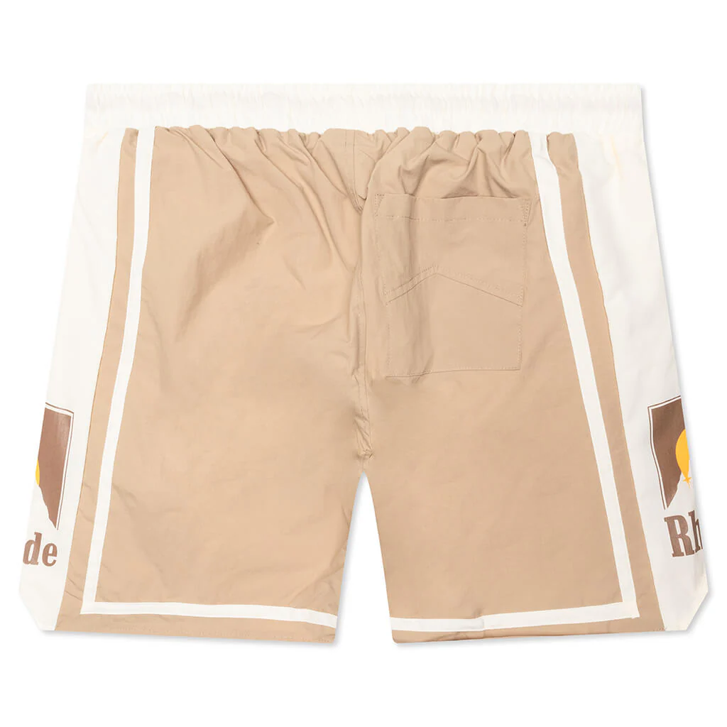 Rhude Moonlight Shorts - Tan/Off White - Image 2