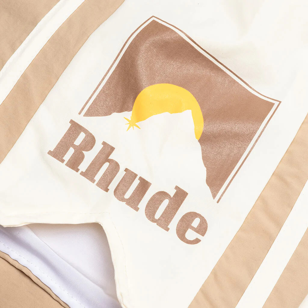 Rhude Moonlight Shorts - Tan/Off White - Image 4