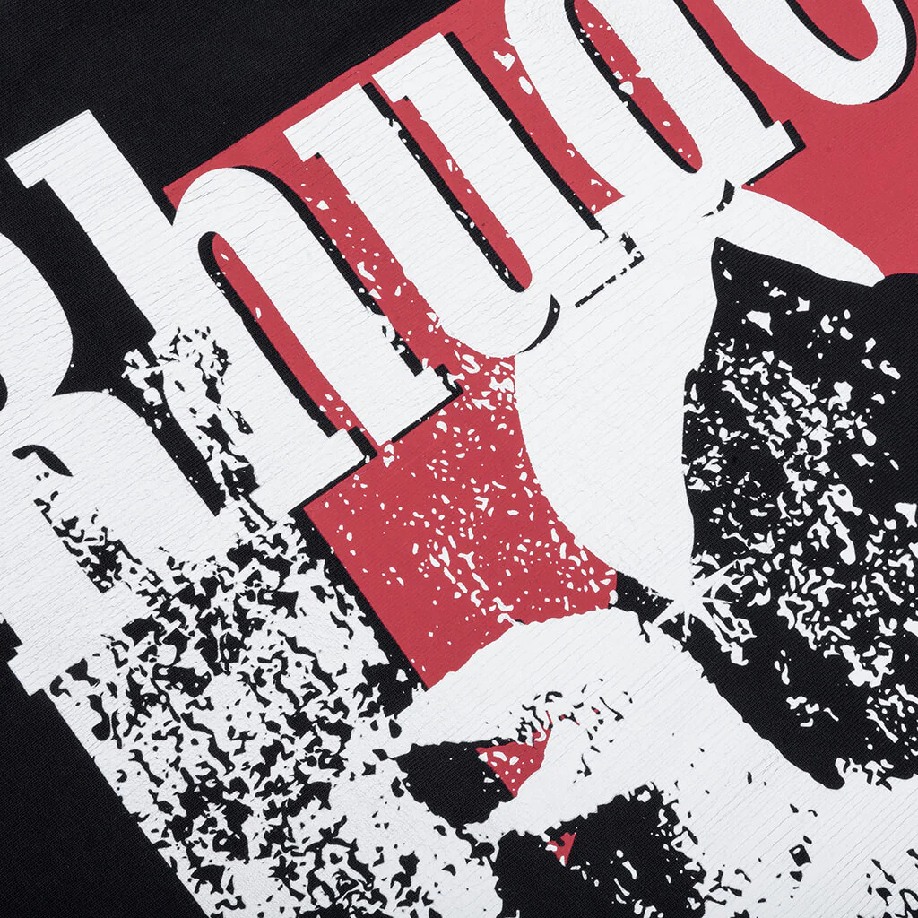 Moonlight Wolf Pocket Tee - Vintage Black/White/Red - Image 4