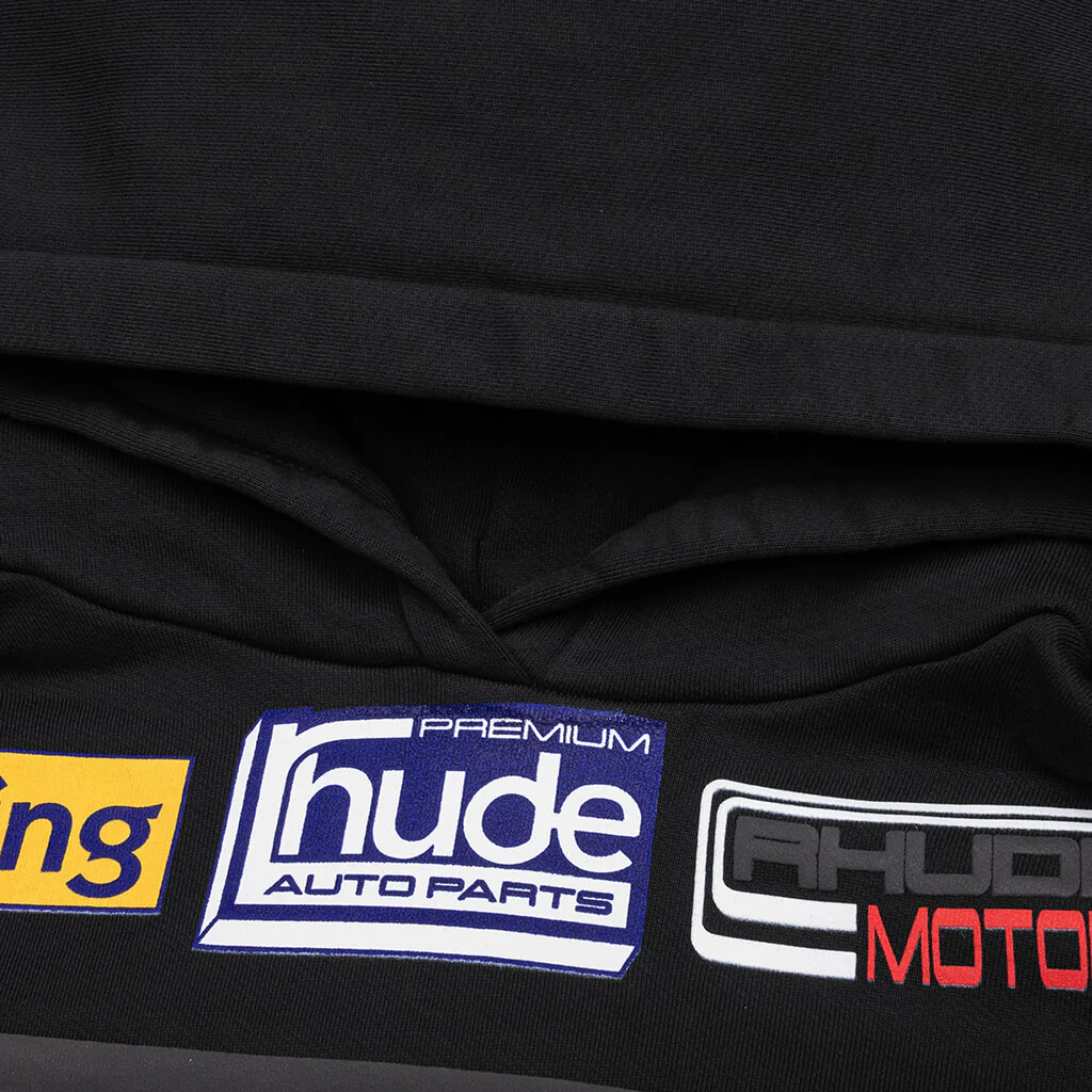 Petrol Patch Hoodie - Vintage Black - Image 4