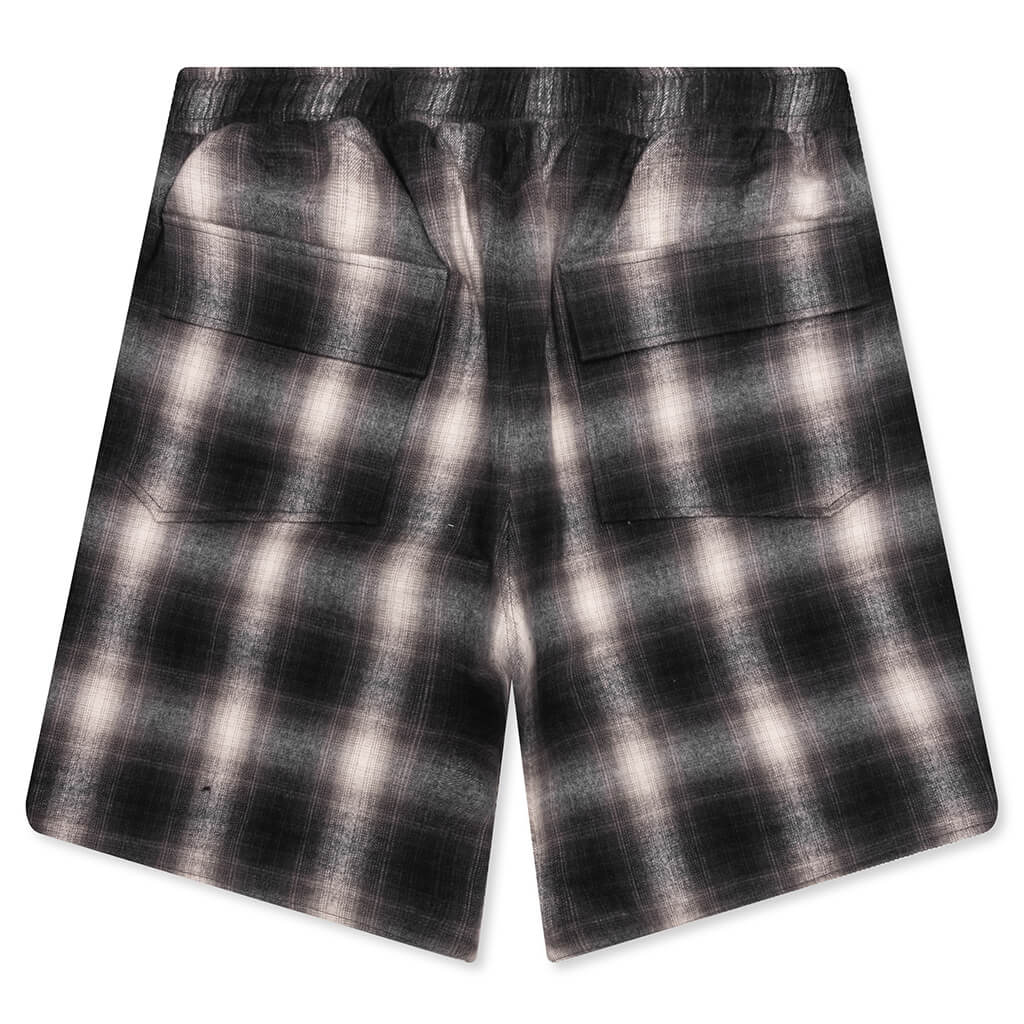 Plaid Logo Short - Black/Grey - Image 2