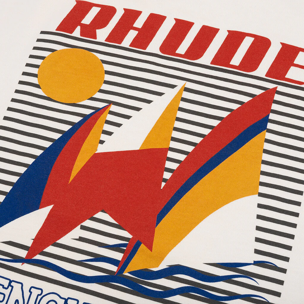 Rhude Poster Tee - Vintage White - Image 3