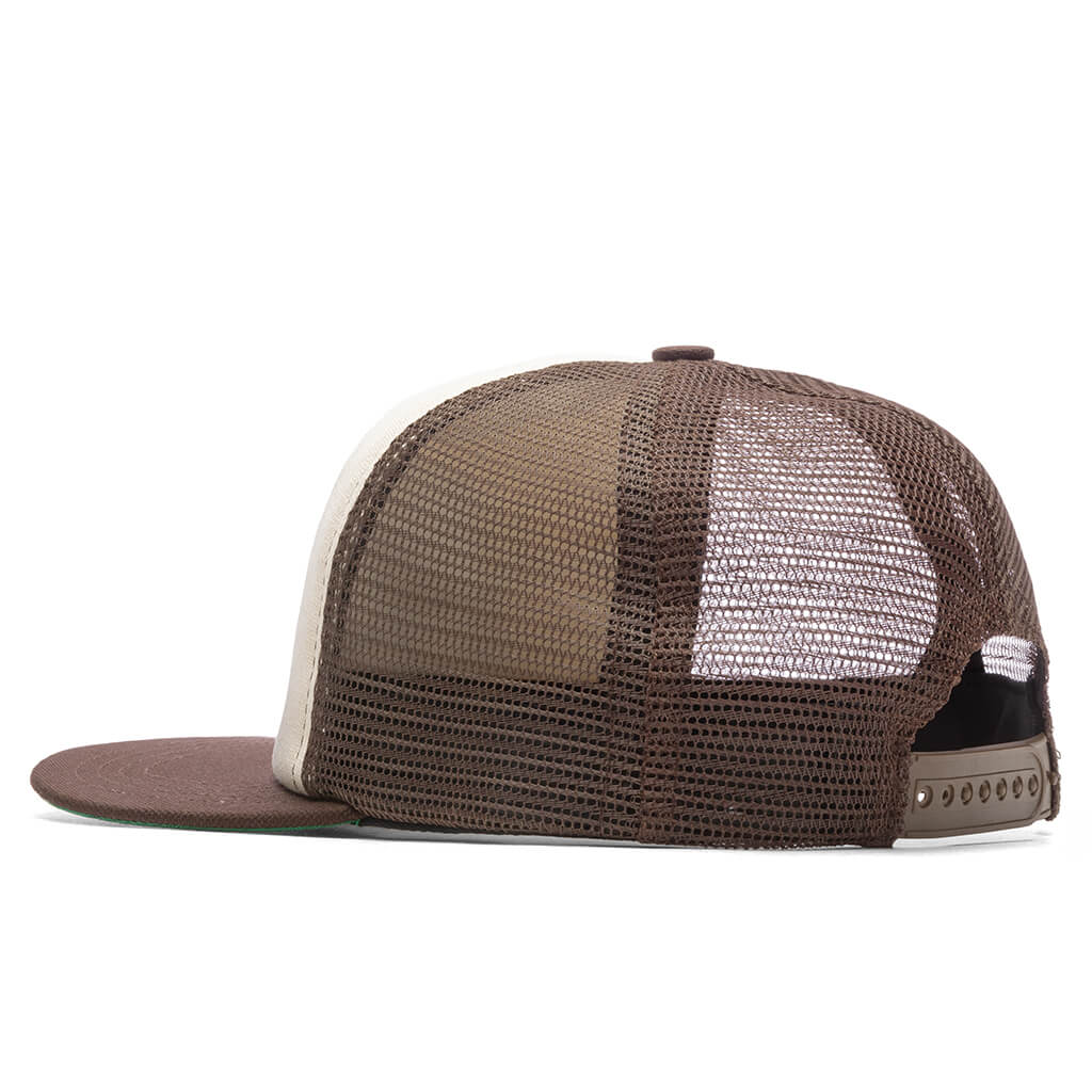 Race Series Washed Trucker Hat - Brown - Image 4