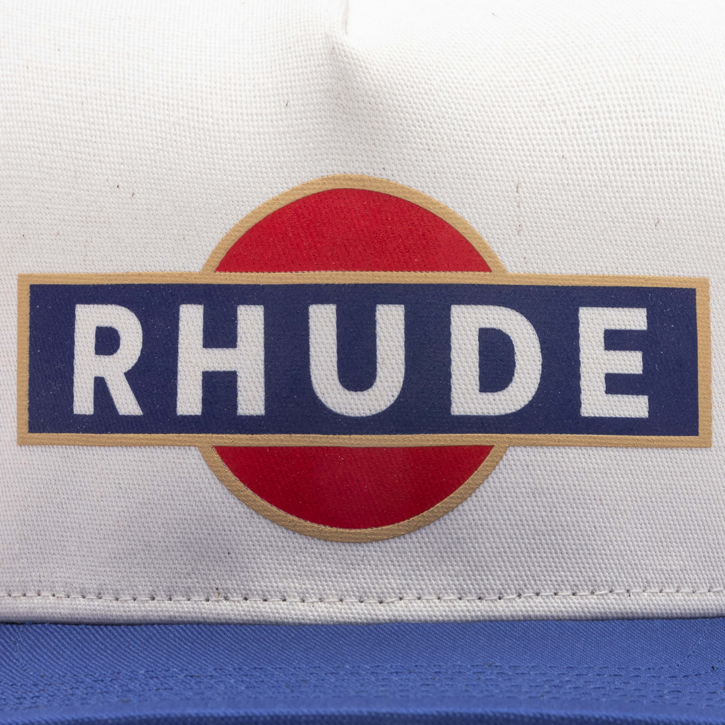 Racer Trucker Hat - Navy/Off-White - Image 2