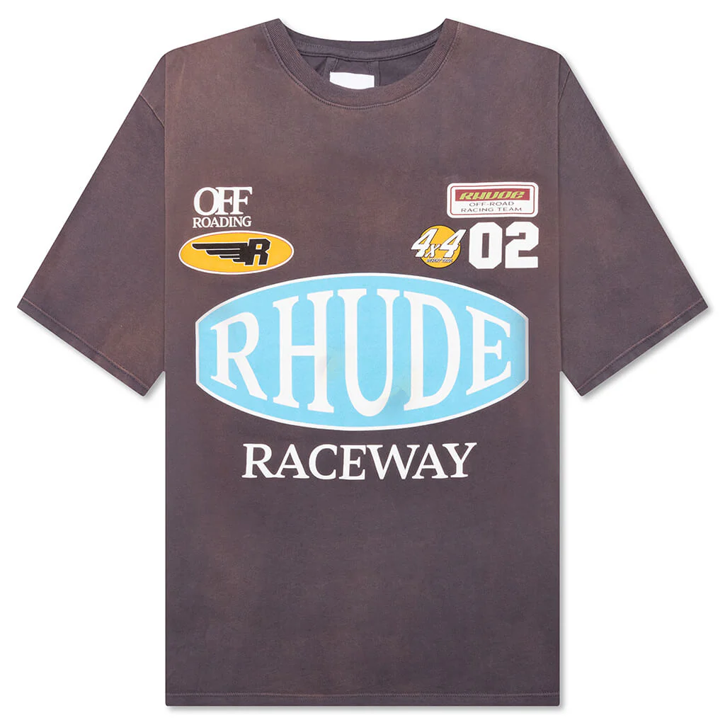 Raceway Tee - Vintage Grey
