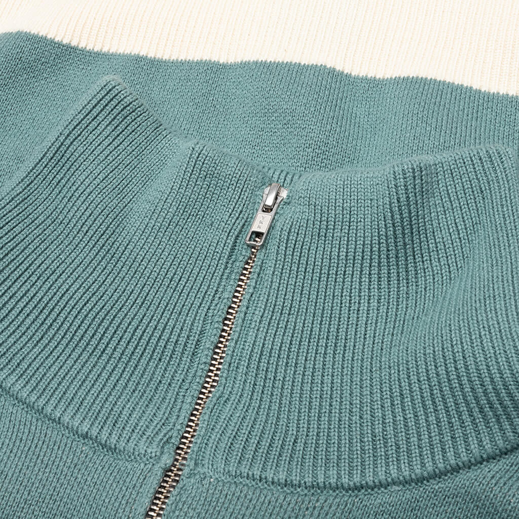 RB Knit Track Jacket - Ivory/Spa - Image 3