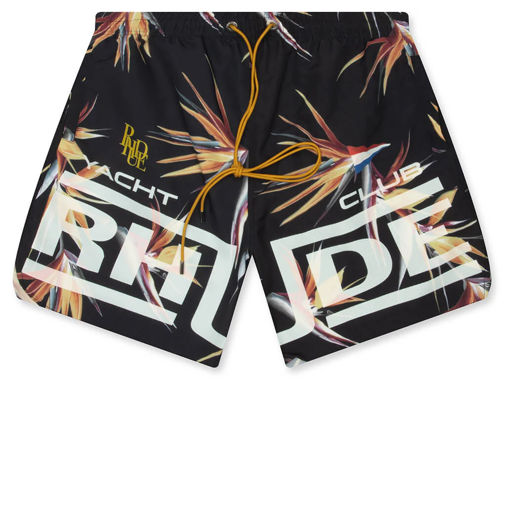Rhude Regatta Club Hawaiian Swim Short - Multi/White
