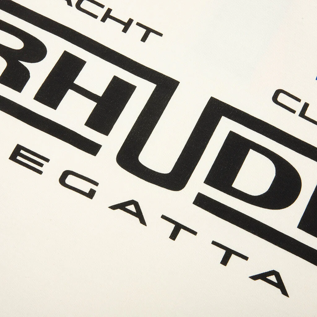 Rhude Regatta Club Tee - Vintage White/Black/Green - Image 3
