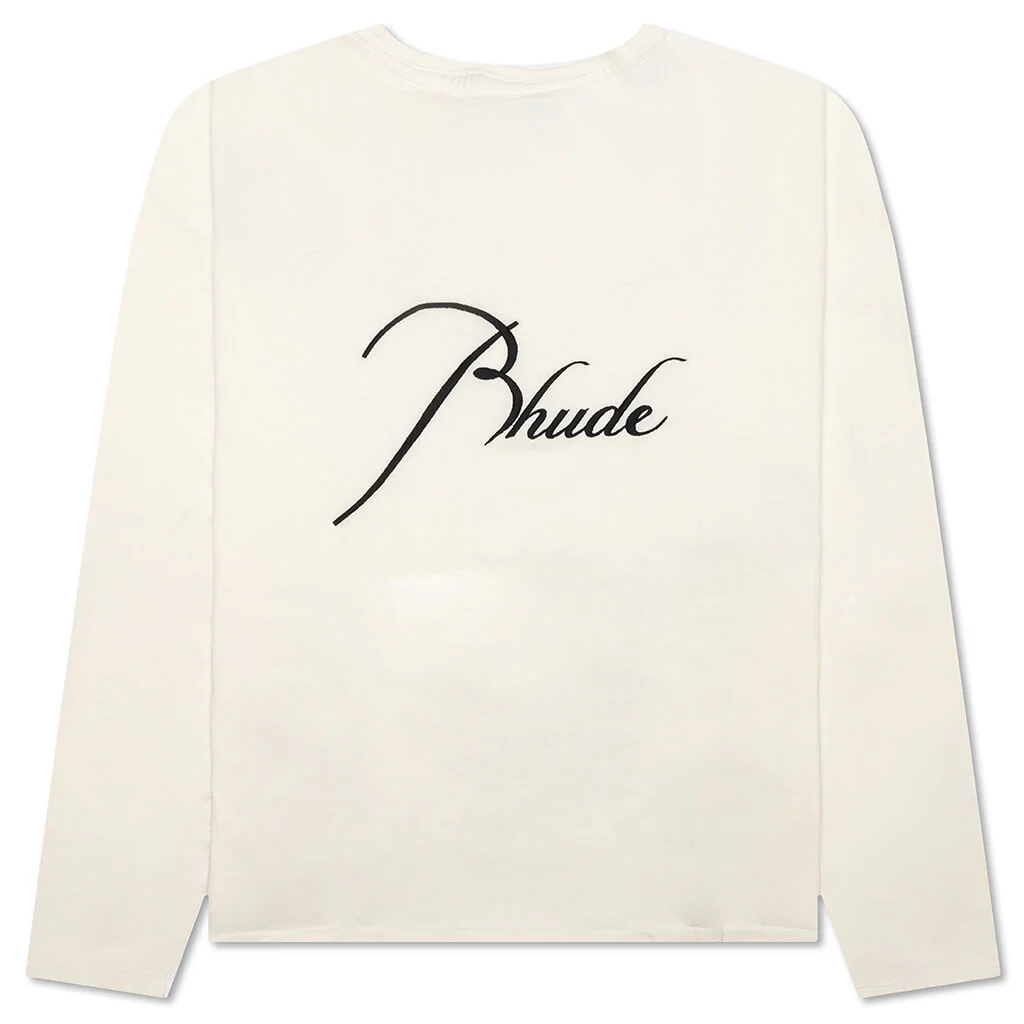 Reverse L/S Tee - Vintage White - Image 2