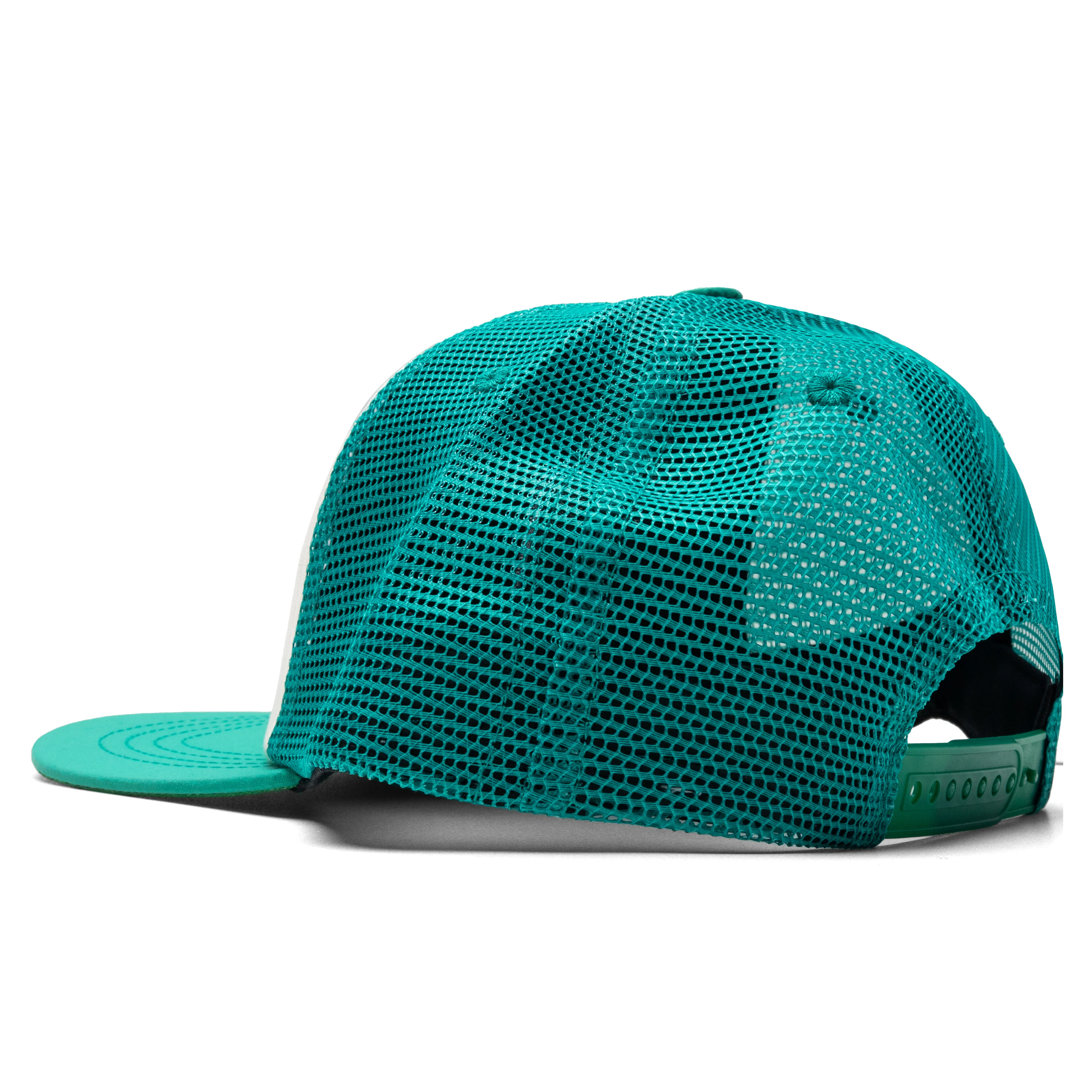 Sardines Trucker Hat - Cream/Teal - Image 4