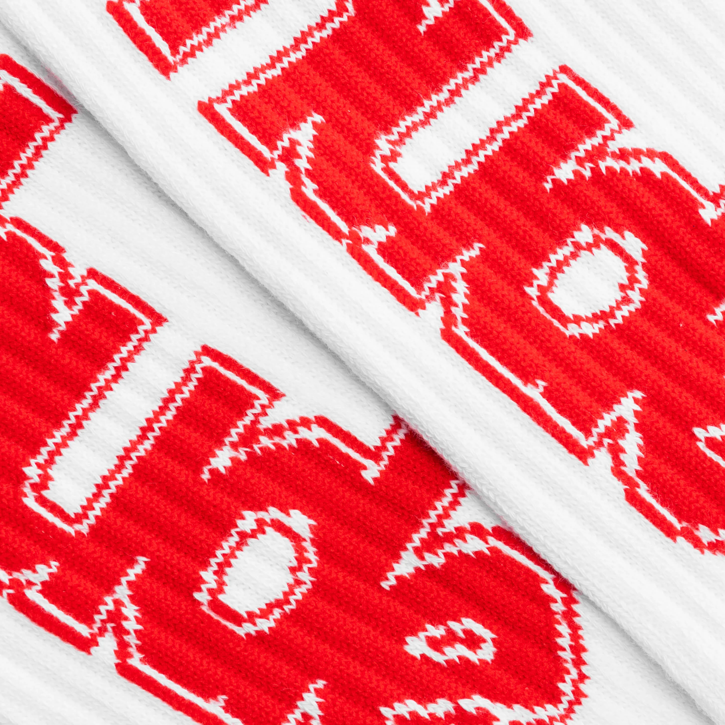 Rhude Ski Club Sock - White/Red - Image 2