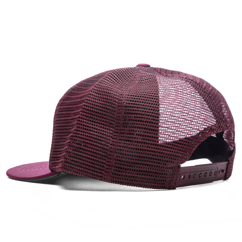 Special-Blend Trucker Hat - Maroon/Off-White - Image 4