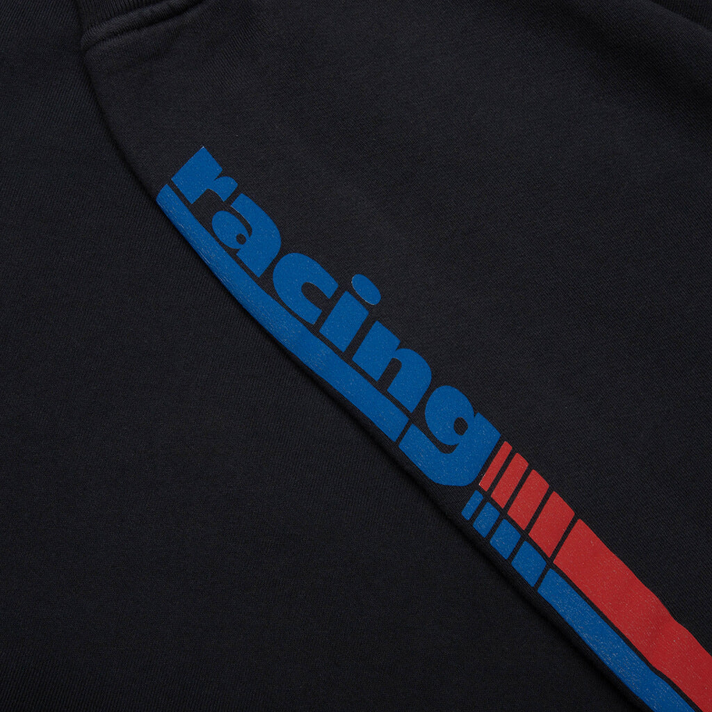 Split Petrol Logo Hoodie - Vintage Black/Red/Blue - Image 4