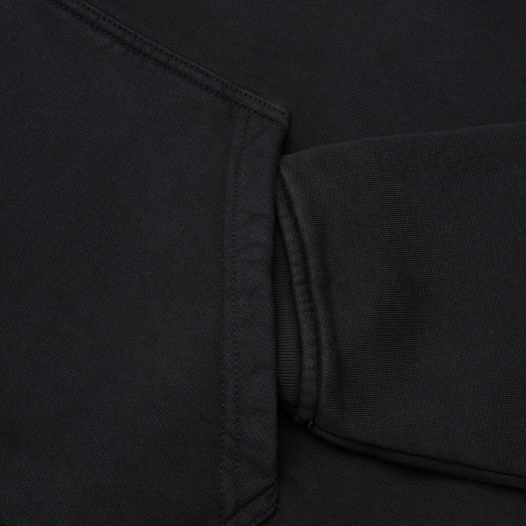 Split Petrol Logo Hoodie - Vintage Black/Red/Blue - Image 5