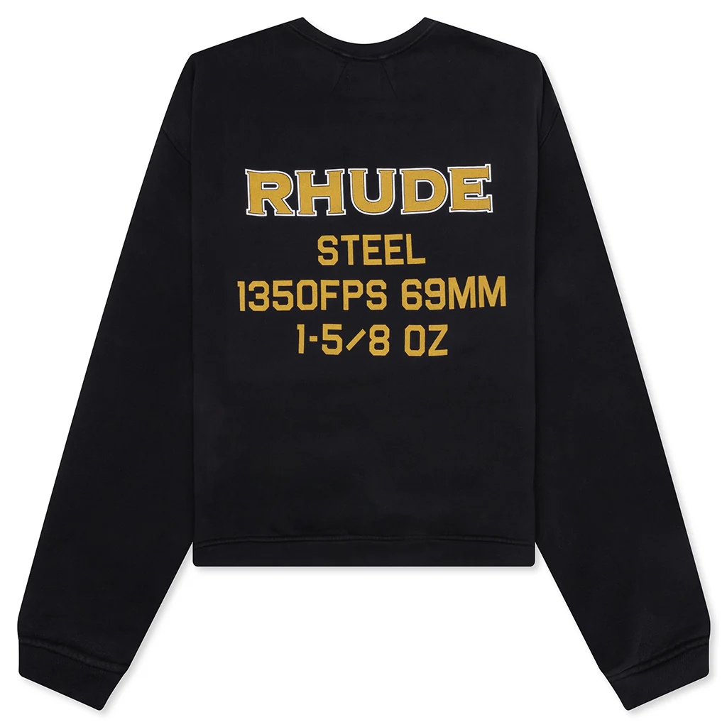 Rhude Steel Crewneck - Vintage Black - Image 2