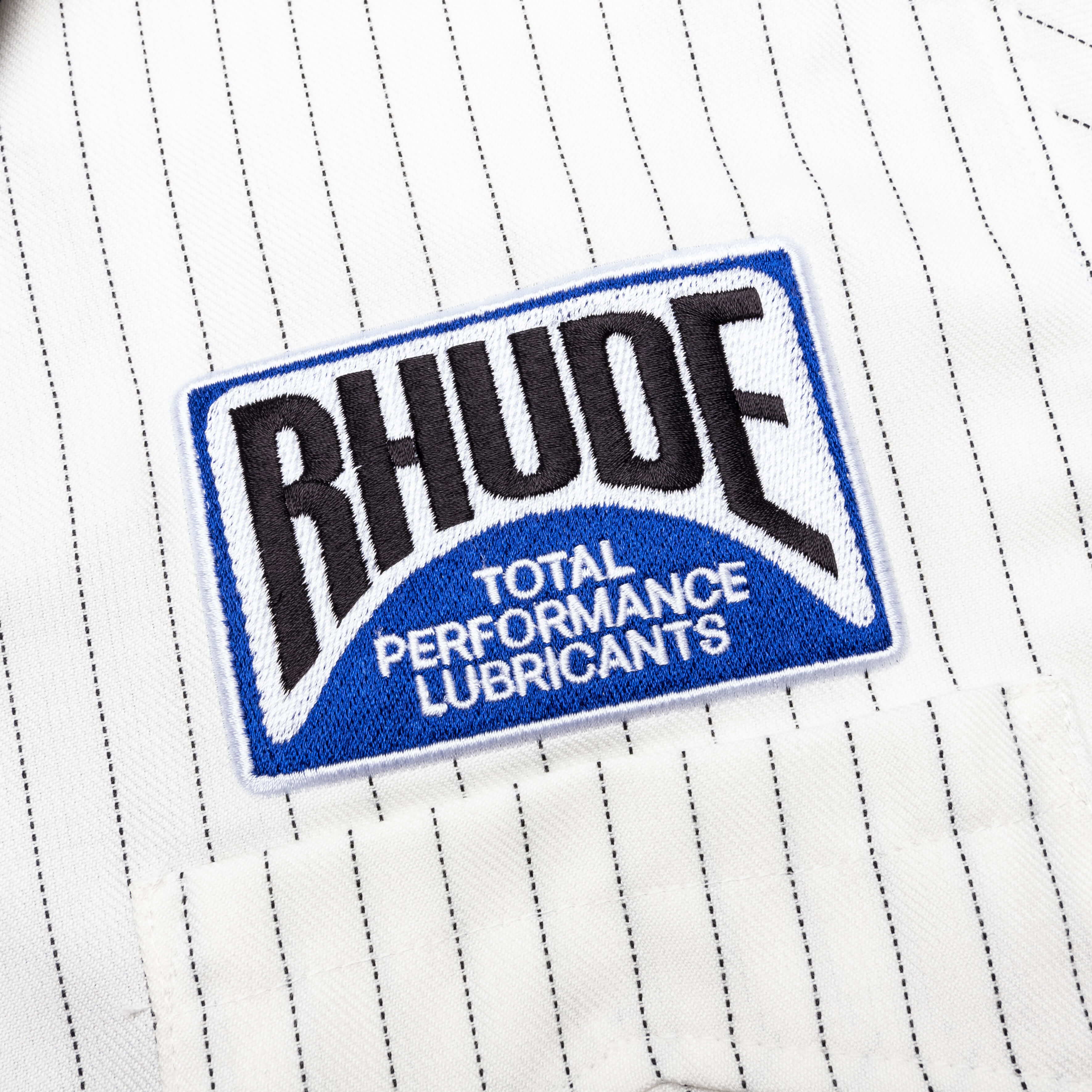 Twill Stripe Mechanic Shirt - White/Black - Image 4