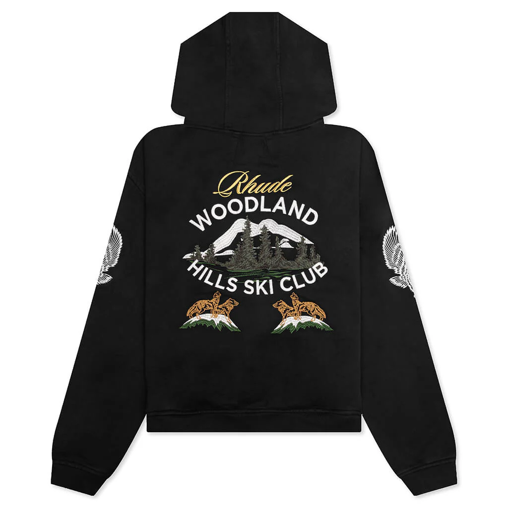Woodland Hills Ski Hoodie - Vintage Black - Image 2