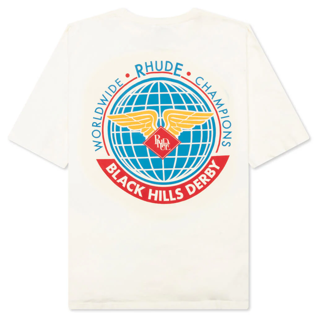 Rhude Worldwide Tee - Vintage White - Image 2