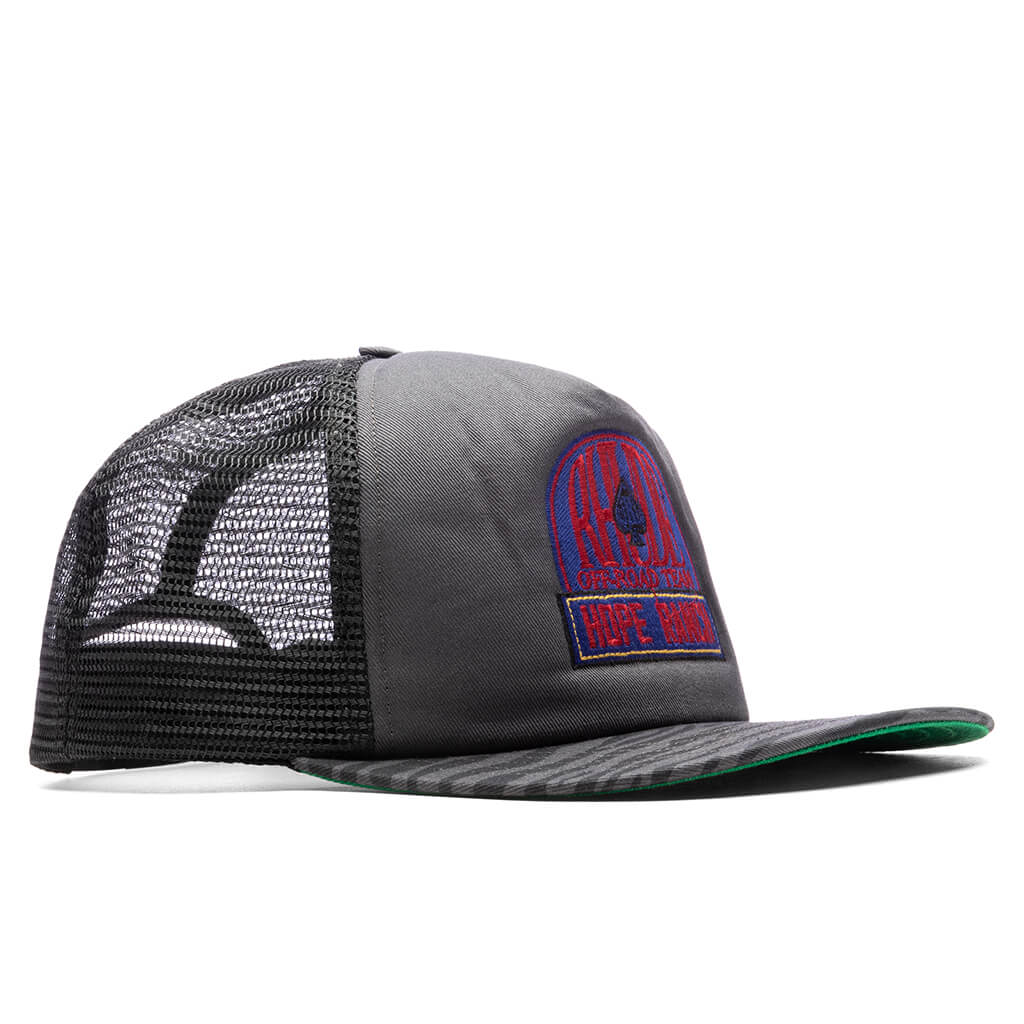 Zebra Trucker Hat - Black/Charcoal - Image 3