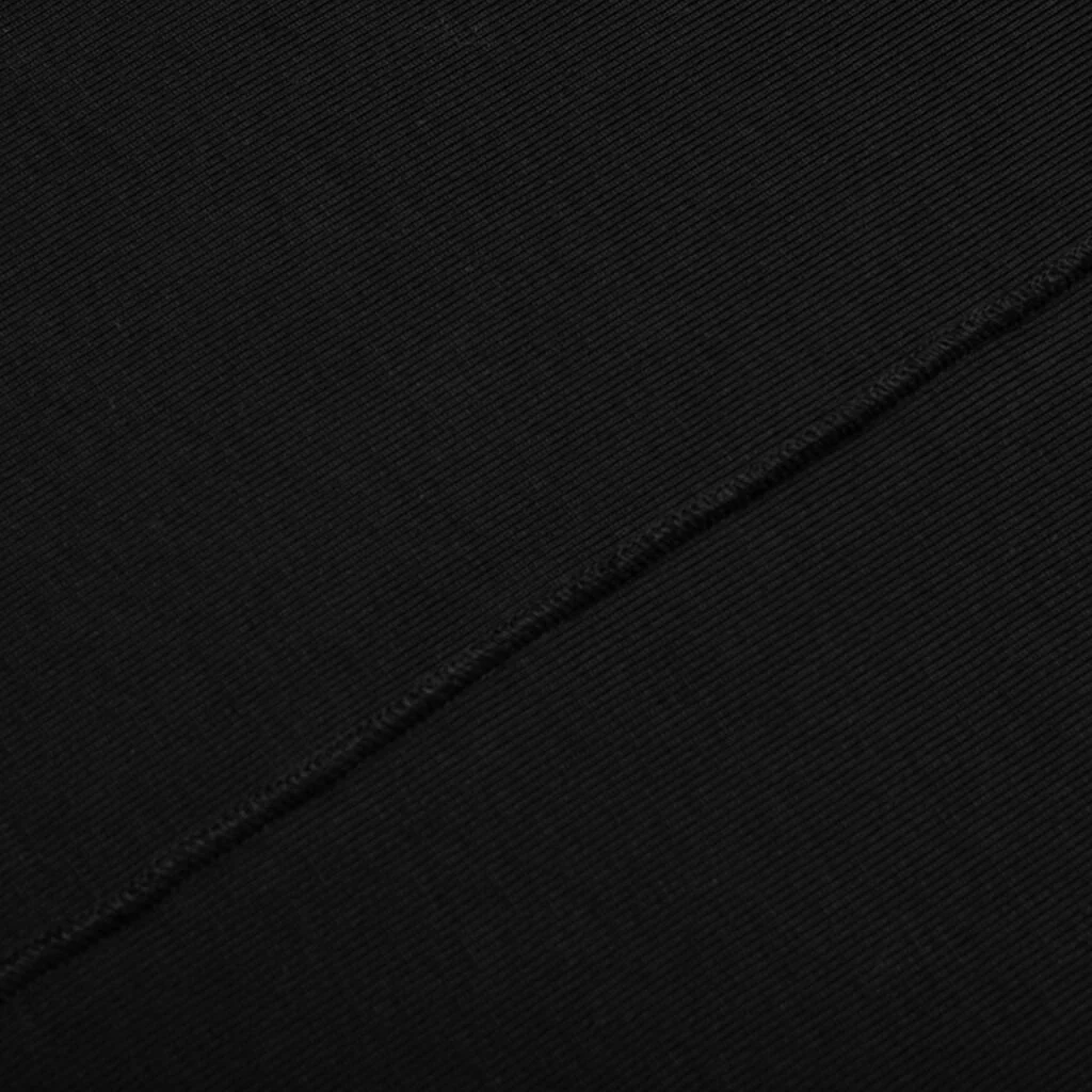 Rib Knit Logo Tee - Black - Image 5