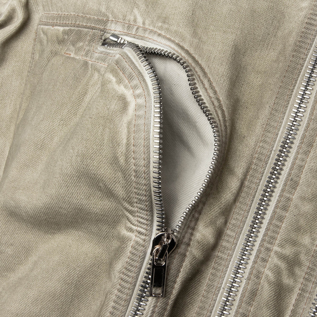 Bauhaus Flight Denim Bomber Jacket - Sand - Image 5