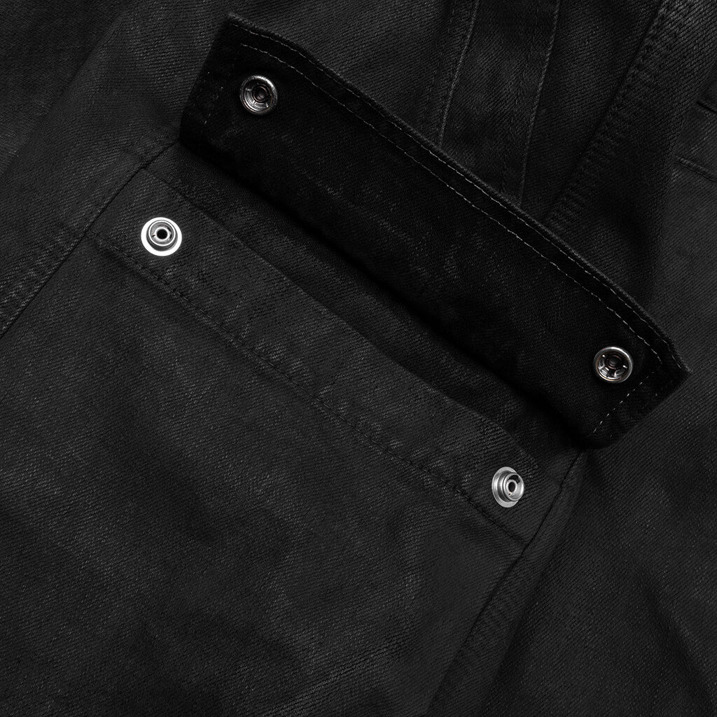 Cargobela Denim Shorts - Black Wax - Image 3