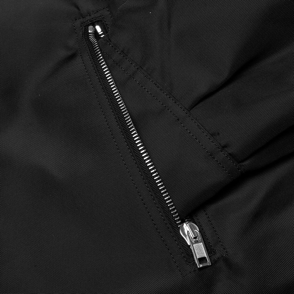 Concealed Zipfront Padded Jacket - Black - Image 5