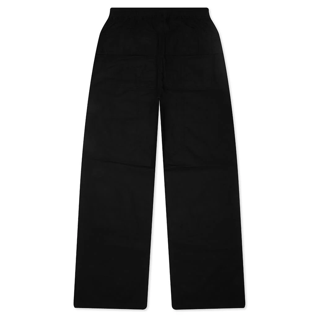 Creatch Wide Cargo Drawstring Pants - Black - Image 2