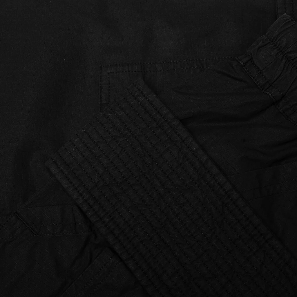 Creatch Wide Cargo Drawstring Pants - Black - Image 3