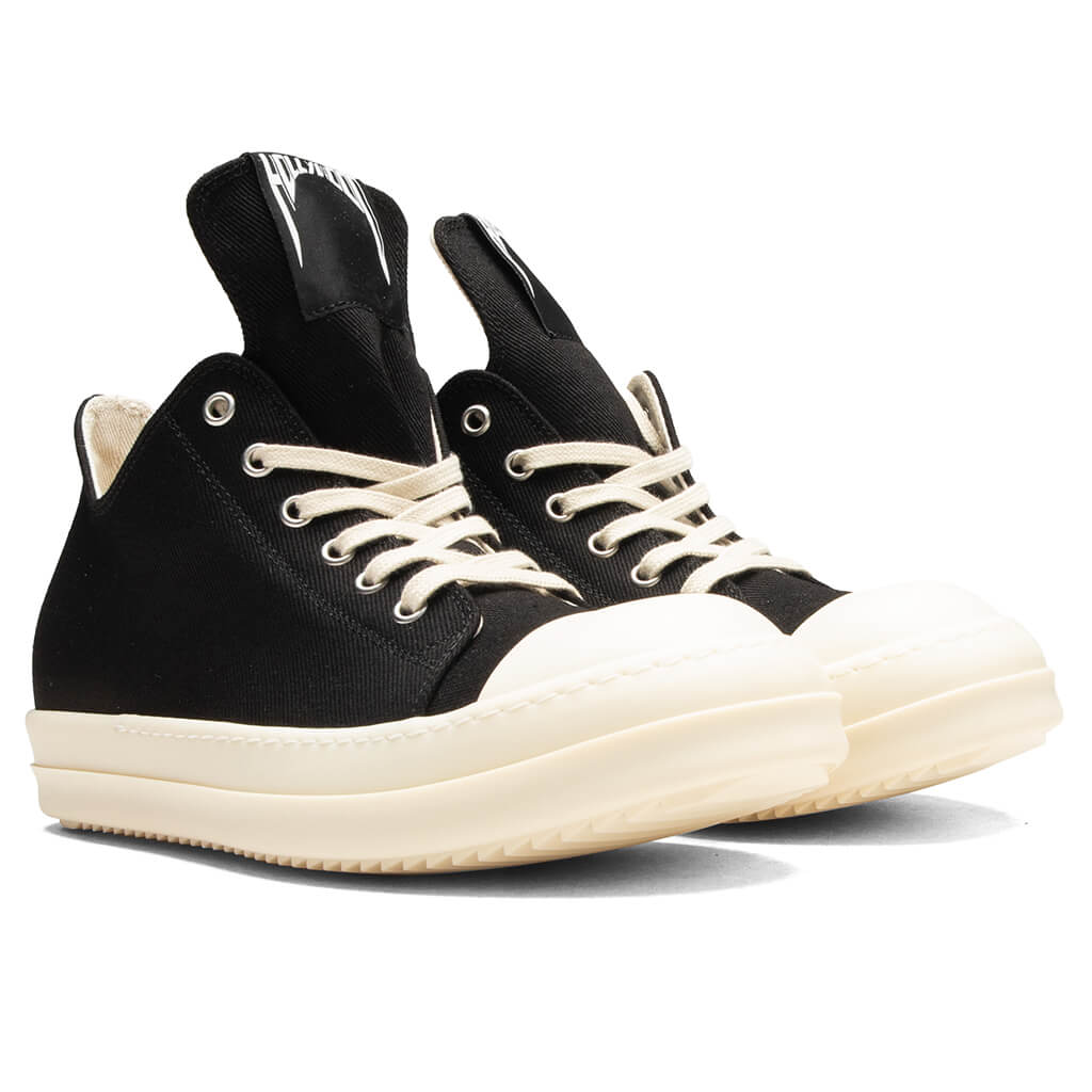 Denim Low Sneaks - Black/Milk - Image 2