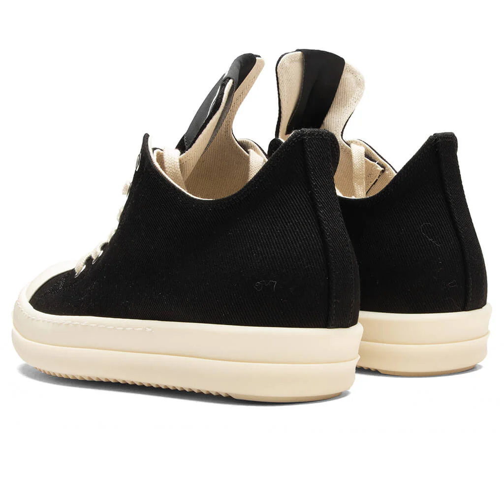 Denim Low Sneaks - Black/Milk - Image 3