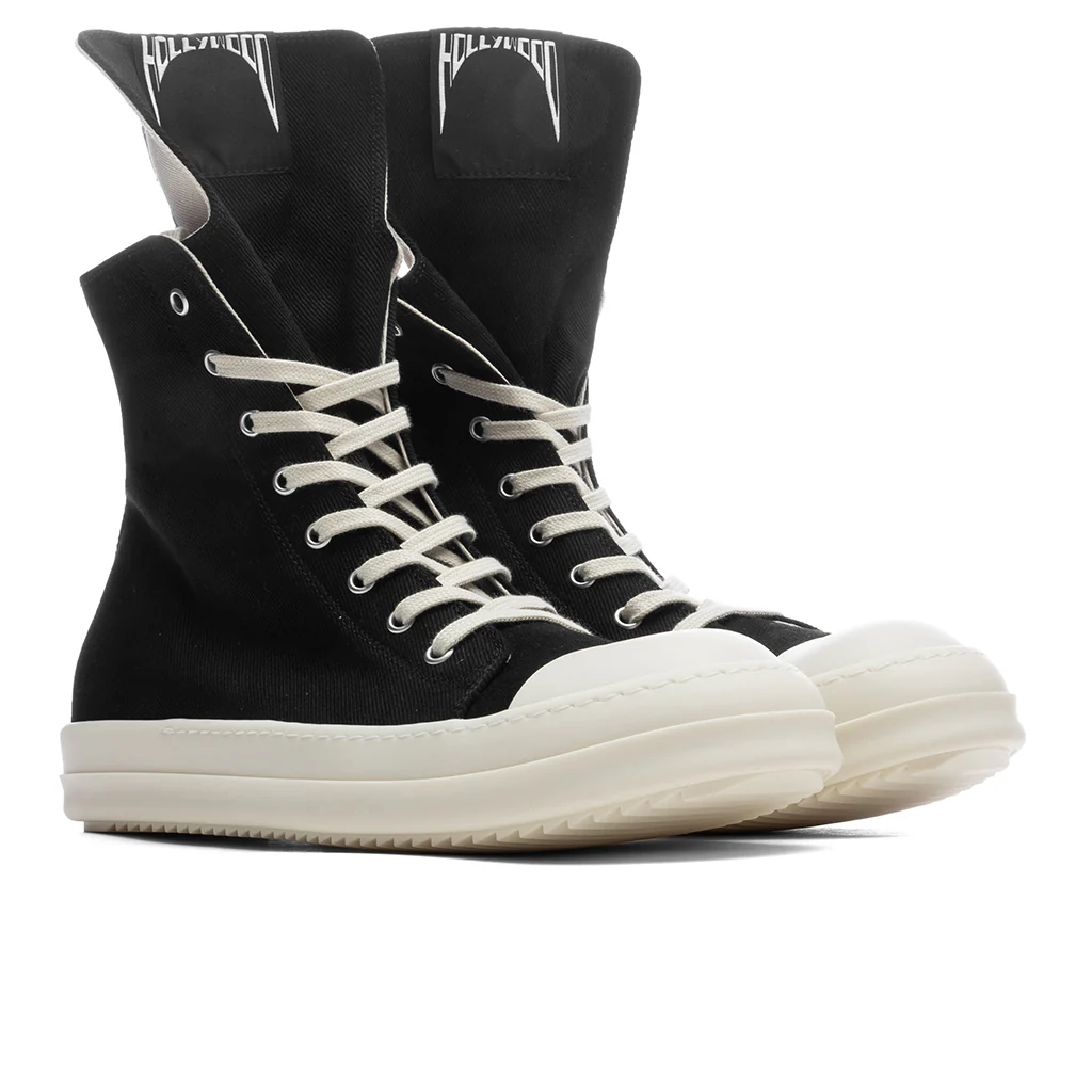 Denim Sneaks - Black/Milk - Image 2