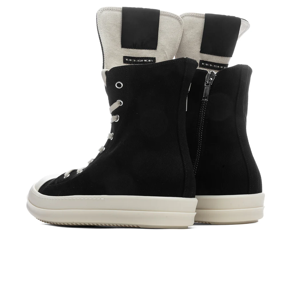 Denim Sneaks - Black/Milk - Image 3