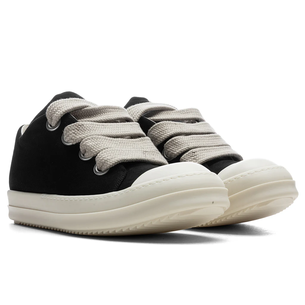 Jumbo Lace Puffer Low Sneaks - Black/Milk - Image 2