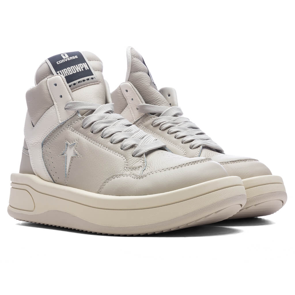 Converse x Rick Owens DRKSHDW TURBOWPN - White/Oyster - Image 2