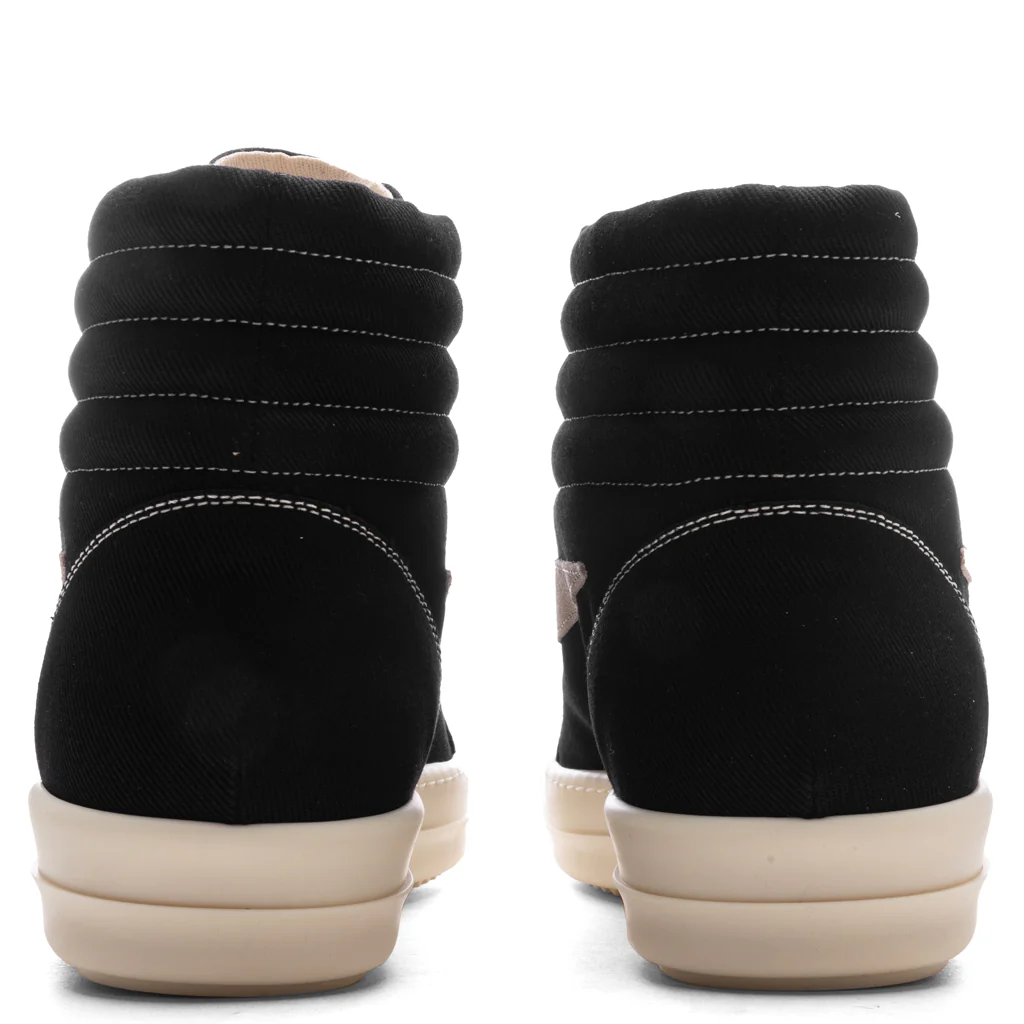 Scarpe in Denim Vintage High Sneakers - Black/Milk - Image 4
