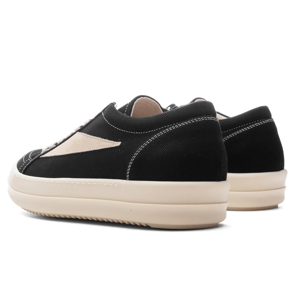 Scarpe in Denim Vintage Low Sneakers - Black/Milk - Image 3