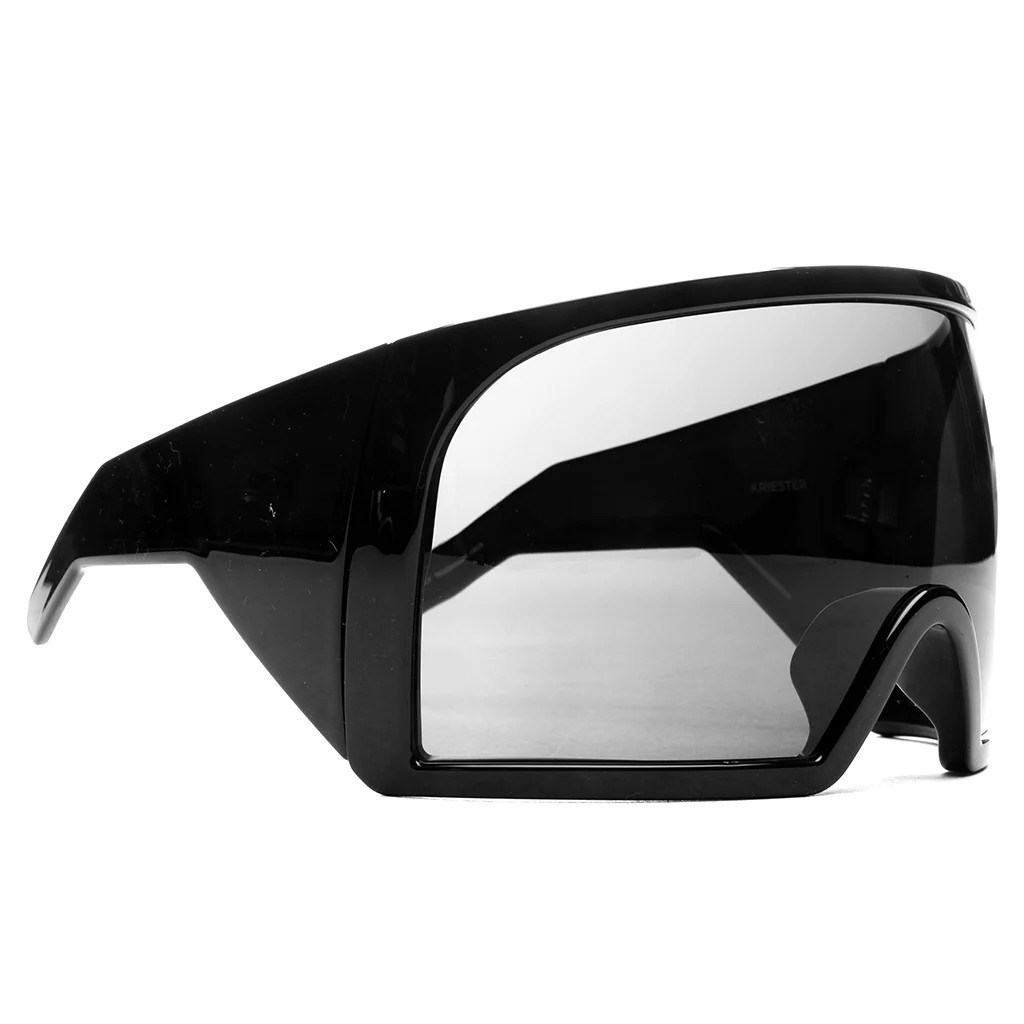 Sunglasses Kriester Shiny - Black Temple/Black Lens - Image 2