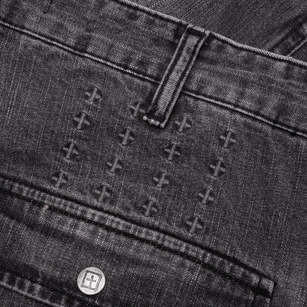 Riot Cargo Pants - Faded Black - Image 5