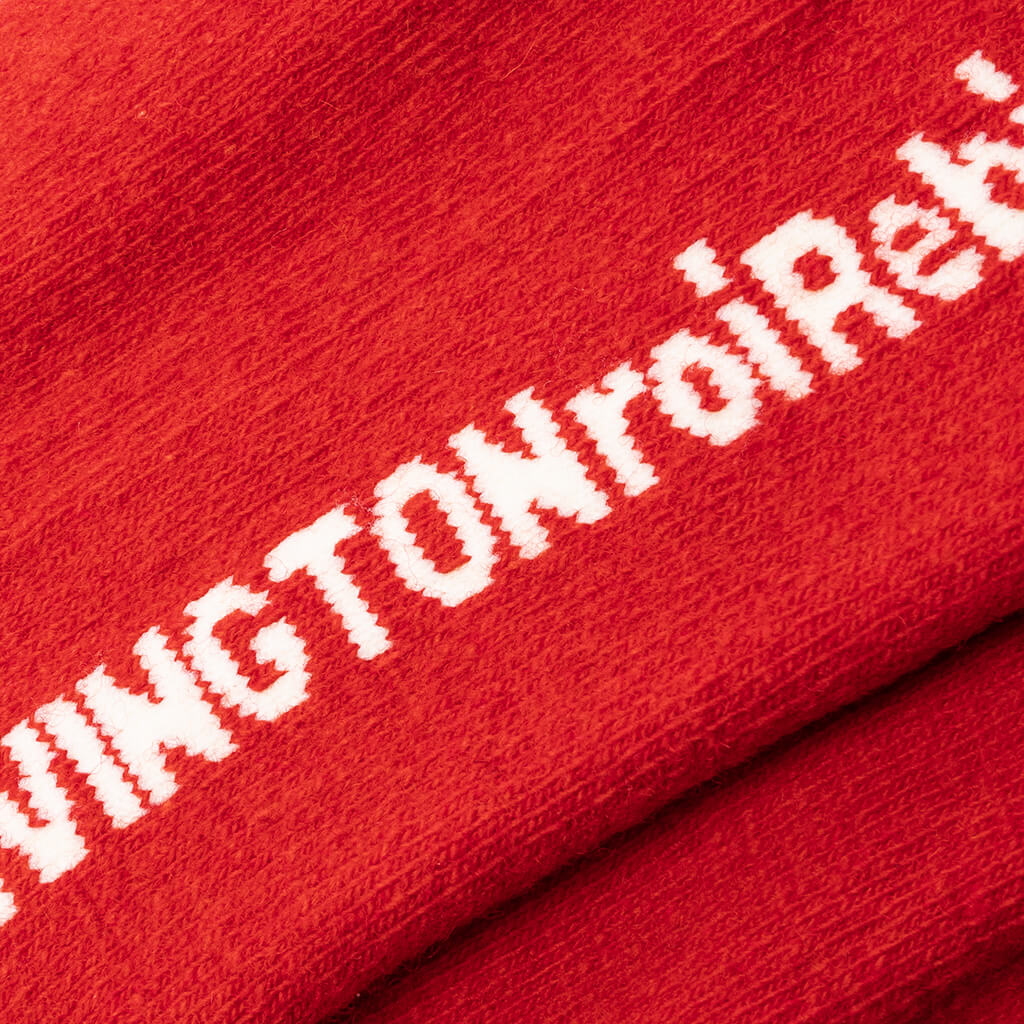 123 Socks - Red/Vintage White - Image 3