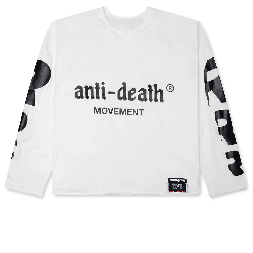 Anti Death Enemy L/S Tee - Max White