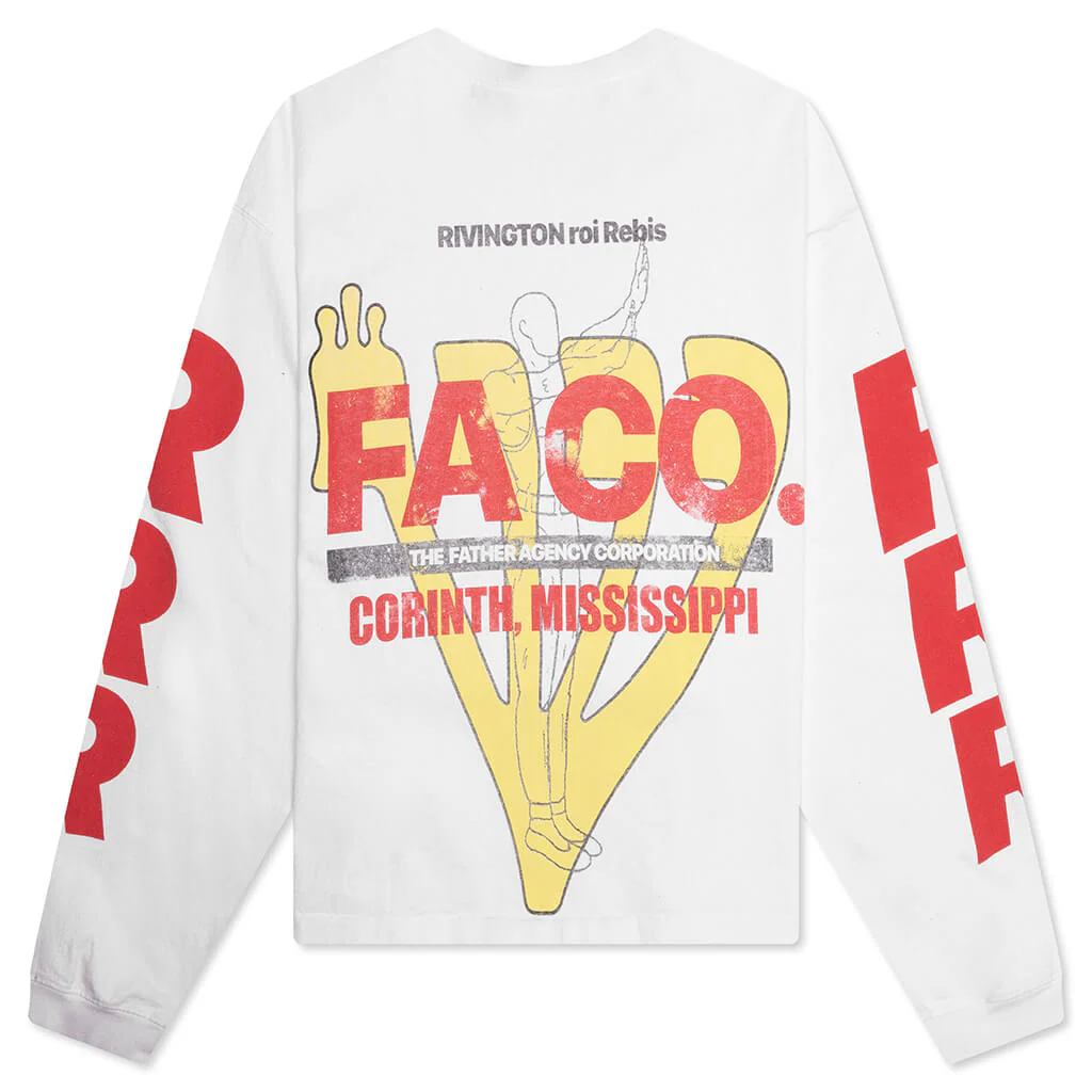 FA-CO L/S Tee #2 - Optic White - Image 2